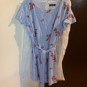 Nine West Blue and White Floral Dress